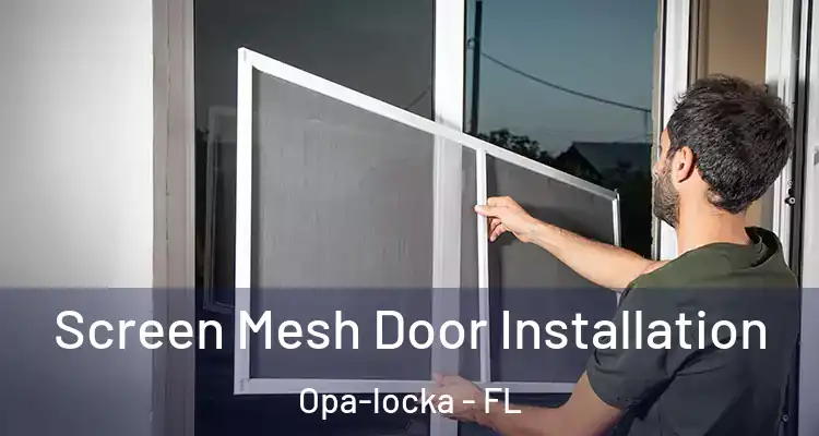  Screen Mesh Door Installation Opa-locka - FL