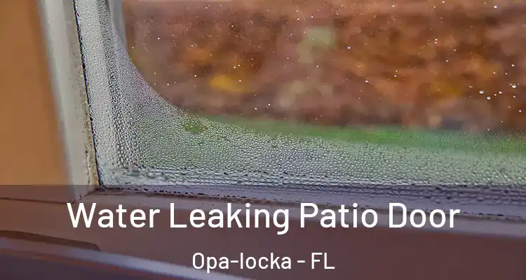  Water Leaking Patio Door Opa-locka - FL